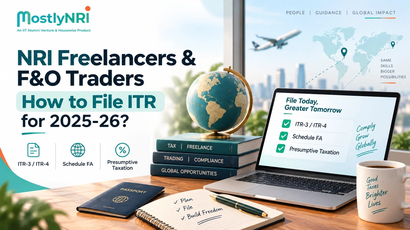How Should NRI Freelancers and F&O Traders File ITR in India for 2025-26? ITR-3, ITR-4, Schedule FA and Presumptive Taxation Rules Explained