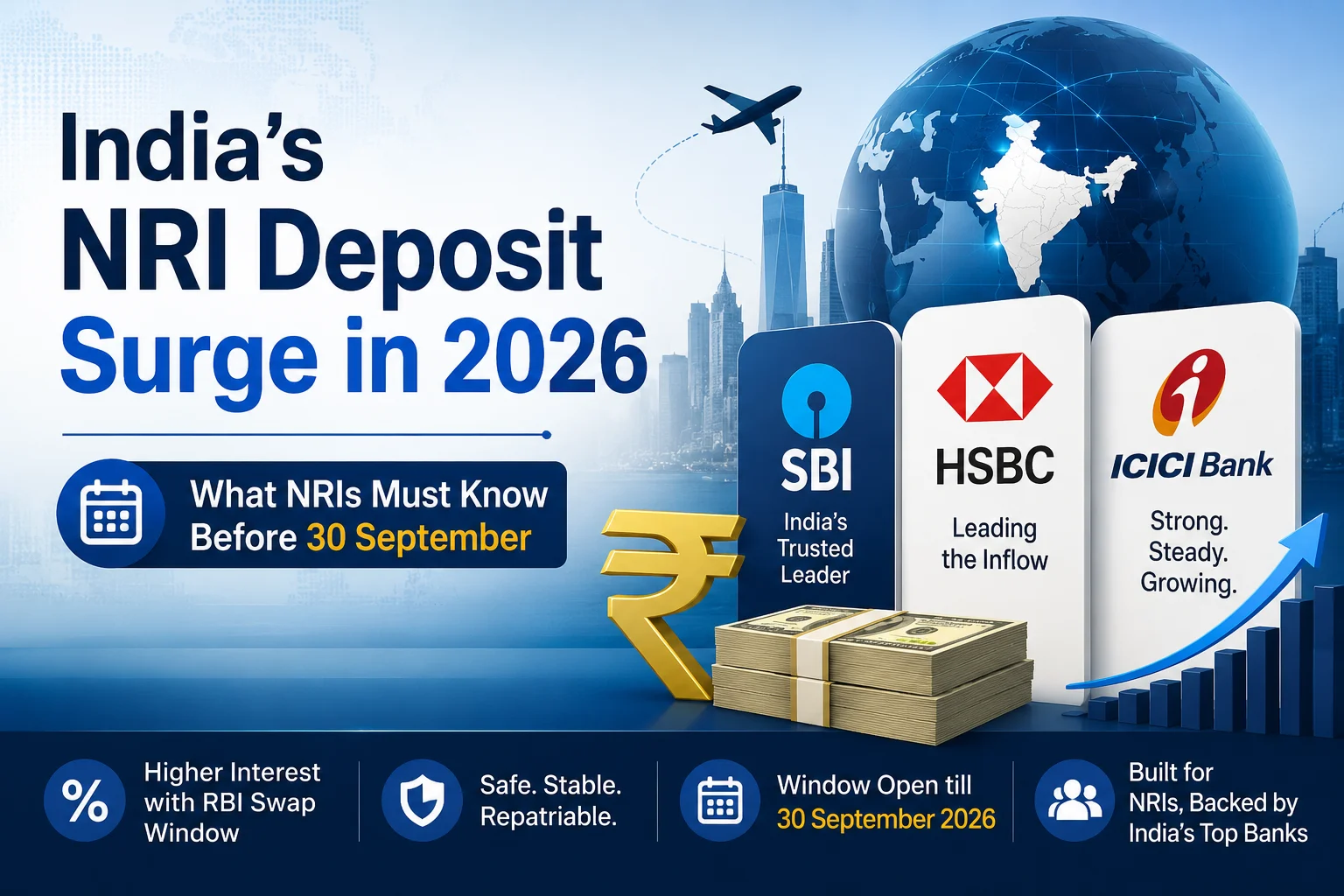 SBI, HSBC and ICICI Lead India's NRI Deposit Surge in 2026: What NRIs Must Know Before 30 September