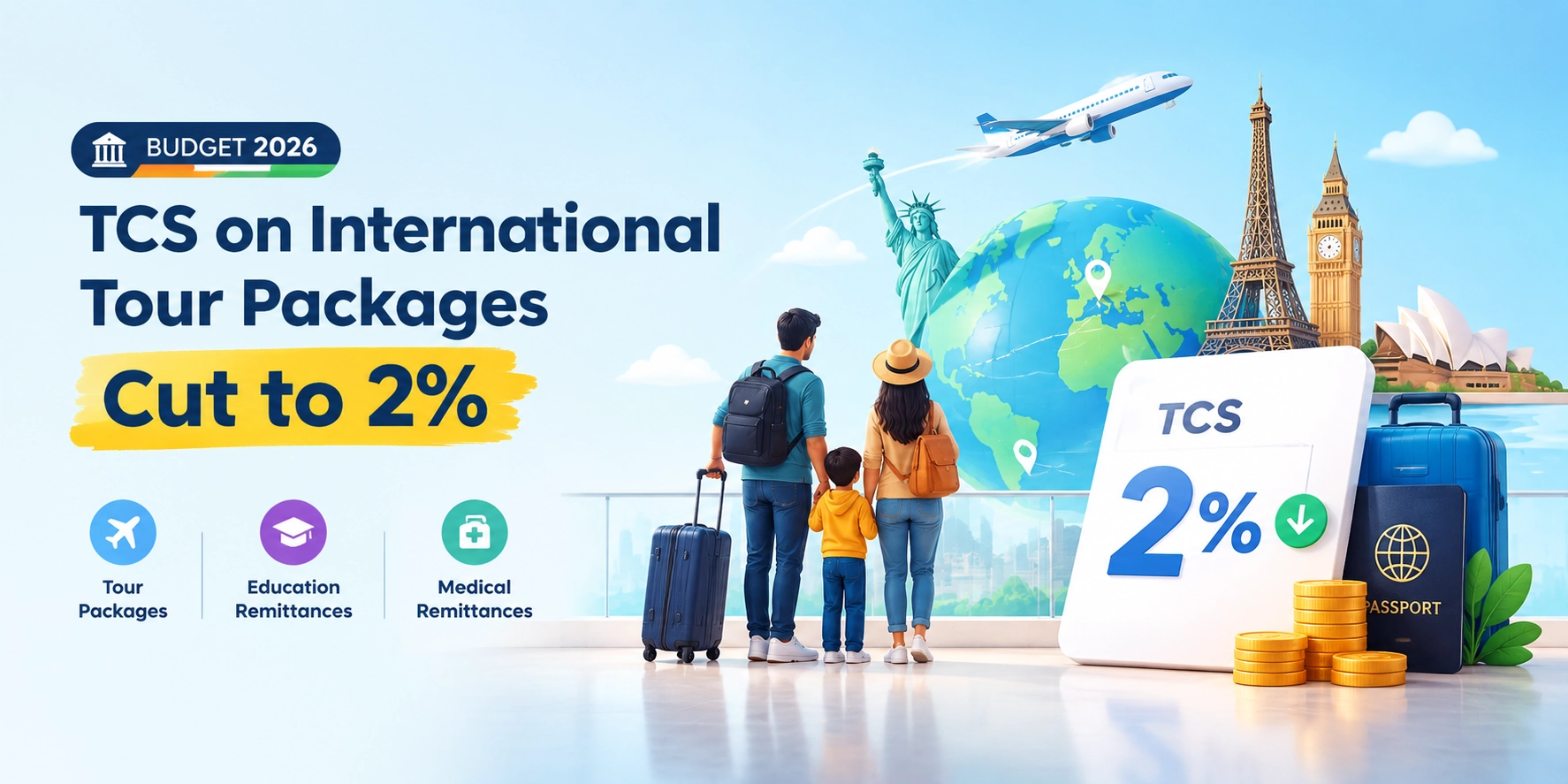 TCS on International Tour Packages: 2% Rate in 2026