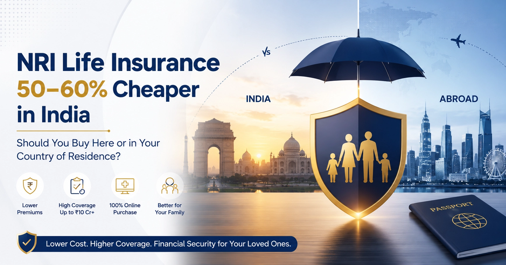 NRI Life Insurance Can Be 50 to 60 Percent Cheaper in India: Should You Buy Here or in Your Country of Residence?
